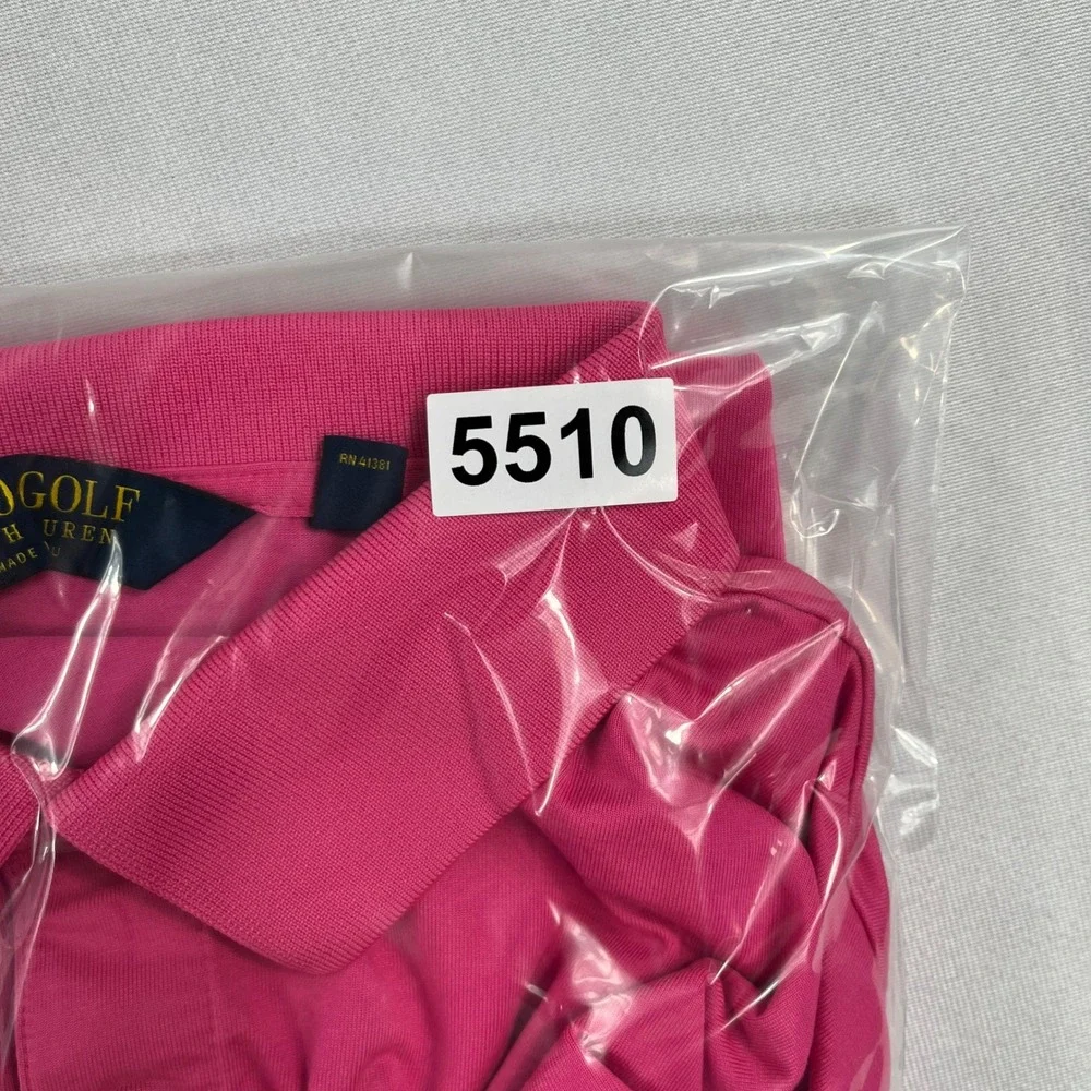 Polo Golf Ralph Lauren Polo Shirt‎ Pinehurst 1895 Logo Pink Mens XL